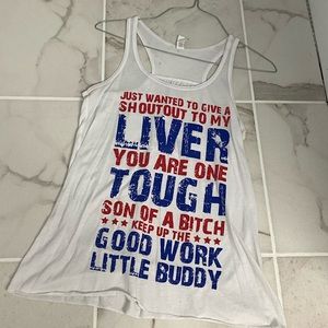 Liver tank top.